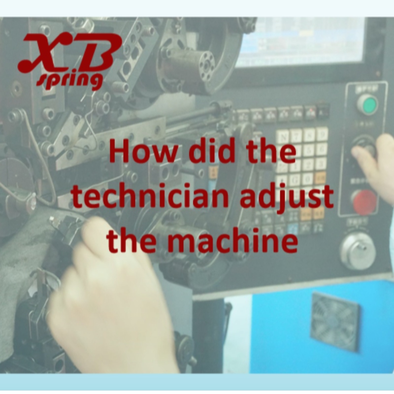 How did the technician adjust the machine